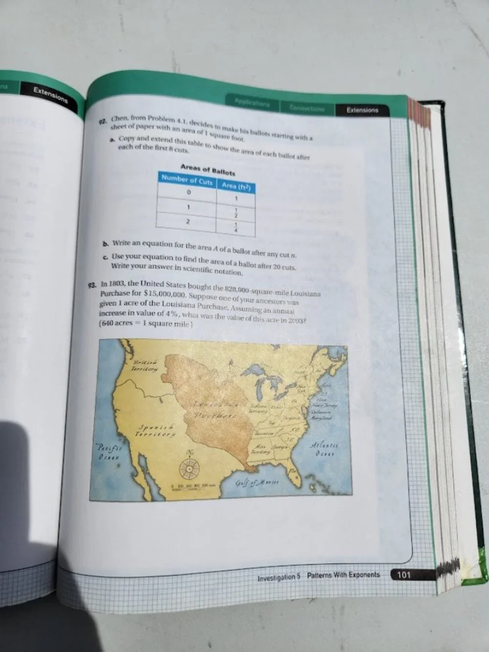 Connected Mathematics 3 Grade 8 CMP3 8th Grade Textbook Book Hardcover Pearson /